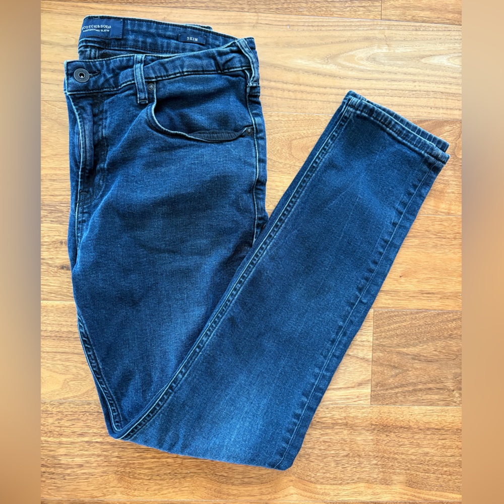 Dark Blue Denim Jeans